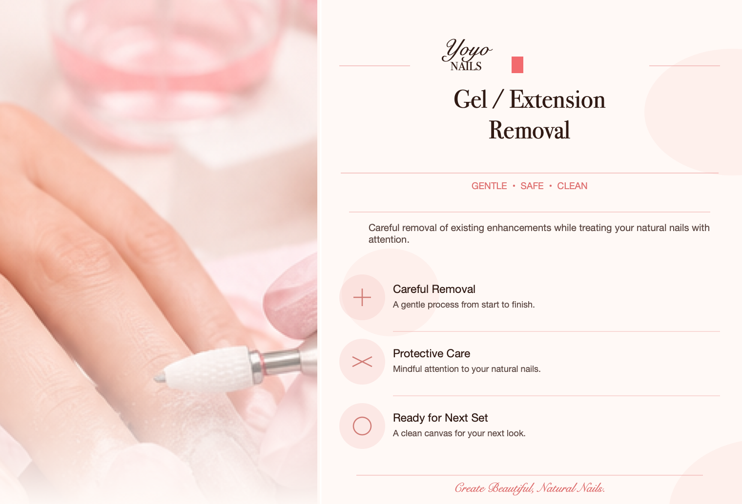 Gel / Extension Removal/Take off